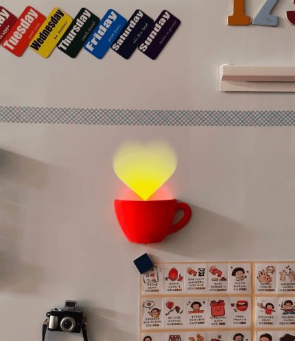 Love Declaration Coffee Cup Refrigerator Magnet